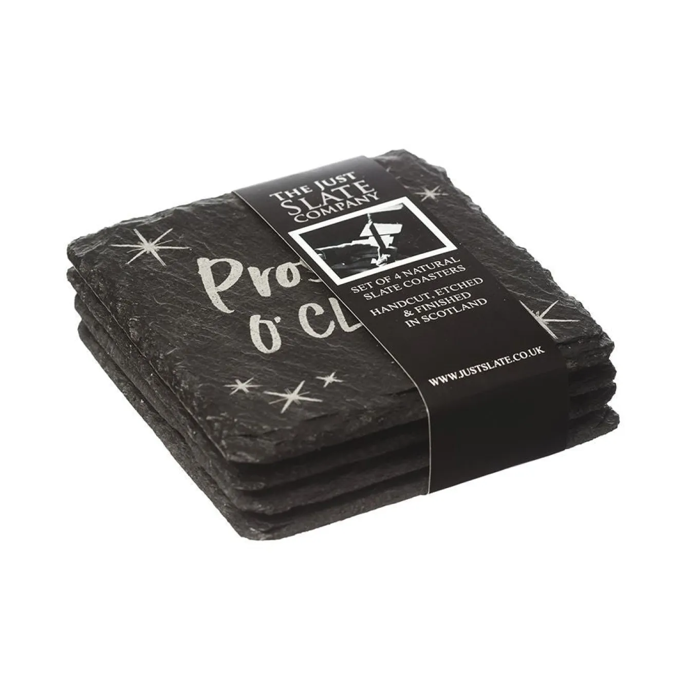 Selbrae Prosecco Slate Coasters- Set of 4- Tea|Coasters