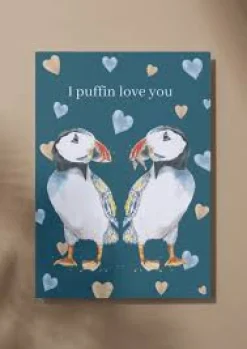 Jen Winnett Puffin Love You Eco-Card- Greeting Cards