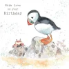 Paper Shed Design Puffin - "With Love on your Birthday" Greetings Card- Greeting Cards