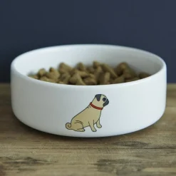 Sweet William Pug Dog Bowl Boxed- Pets