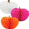 Talking Tables Pumpkin Honeycomb Decorations - 3 pack- Halloween|Seasonal Decor