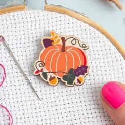 Hawthorn Handmade Pumpkin Magnetic Needle Holder- Crafts