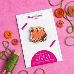 Hawthorn Handmade Pumpkin Magnetic Needle Holder- Crafts