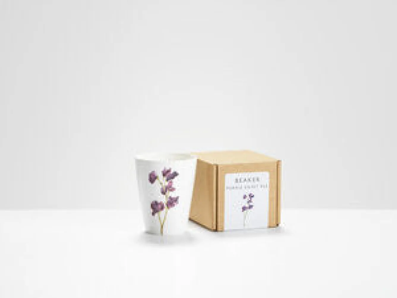 Helen Beard Purple Sweet Pea Beaker- Flowers & Garden