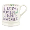 Emma Bridgewater Purple Toast Change Our World 1/2 Pint Mug- Whimsical|Bright Colors