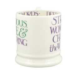 Emma Bridgewater Purple Toast Change Our World 1/2 Pint Mug- Whimsical|Bright Colors