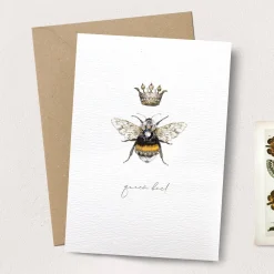 Stephanie Davies Queen Bee Greeting Card- Greeting Cards
