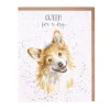 Wrendale Designs 'Queen For A Day' Corgi Birthday Card- Greeting Cards|Children