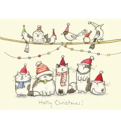 Two Bad Mice "Hatty Christmas" Christmas Card- Greeting Cards