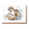 Wrendale Designs "Otterly Adorable" Otter Greetings Card- Greeting Cards