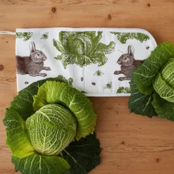 Thornback & Peel Rabbit & Cabbage Double Oven Glove- Tea|Oven Gloves/Mitts