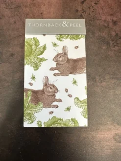 Thornback & Peel Rabbit & Cabbage Mini Notepad- Stationery