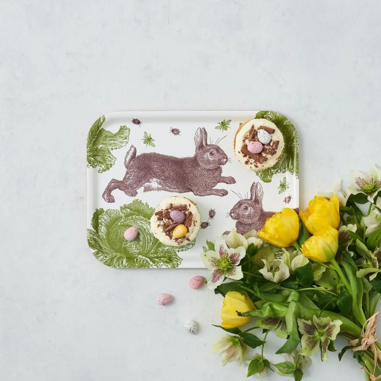 Thornback & Peel Rabbit & Cabbage Small Tray- Trays