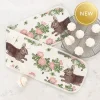 Thornback & Peel Rabbit & Rose Double Oven Glove- Easter|Tea
