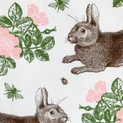 Thornback & Peel Rabbit & Rose Double Oven Glove- Easter|Tea