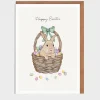 Lottie Murphy Rabbit in a Basket Easter Card- Easter