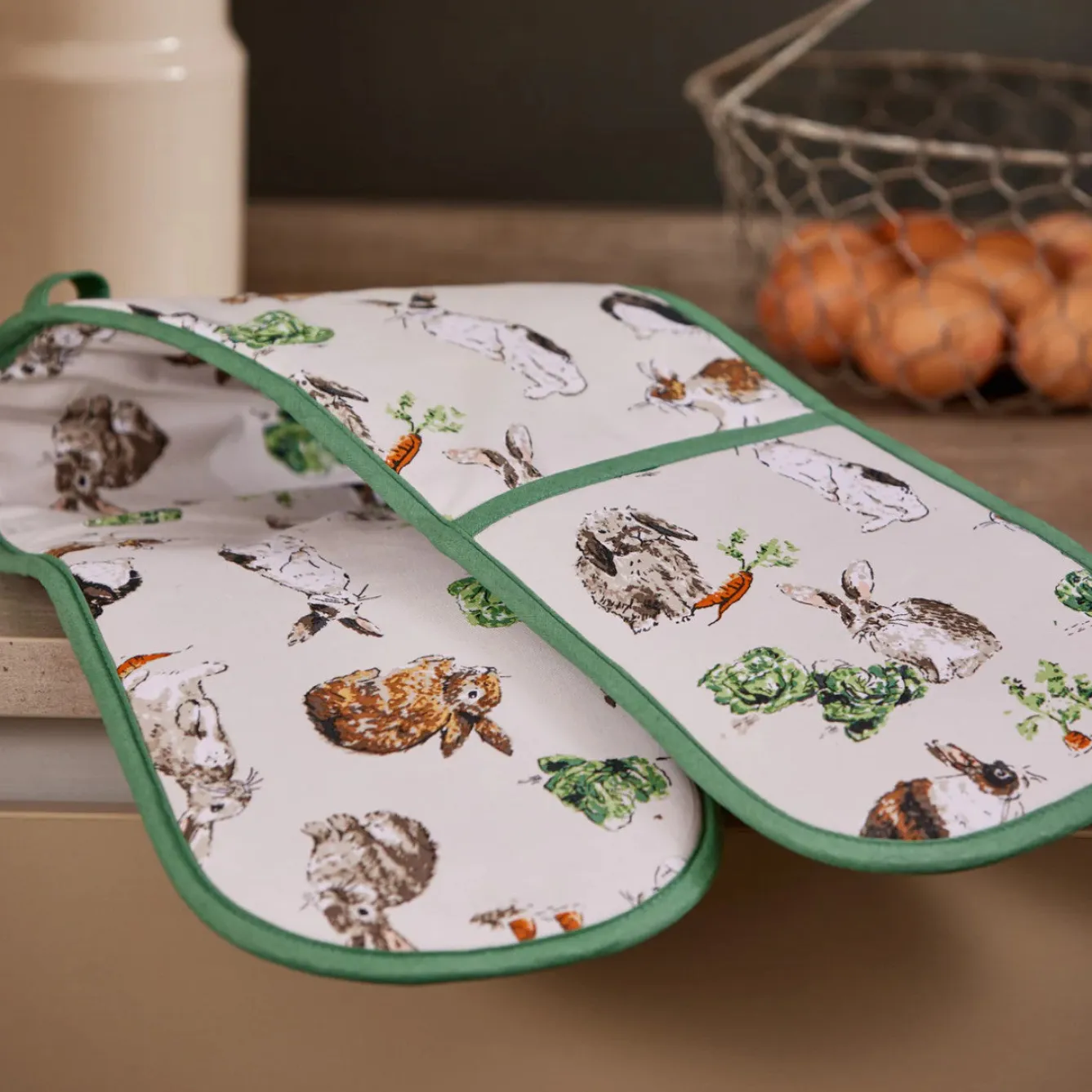 Ulster Weavers Rabbit Patch Double Oven Glove- Oven Gloves/Mitts