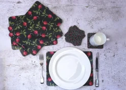 Corinne Alexander Radish Coaster Set by- Coasters
