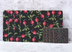 Corinne Alexander Radish Coaster Set by- Coasters