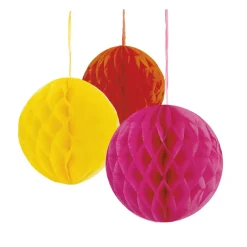 Talking Tables Rainbow Honeycomb Party Decorations - 3 pack- Greeting Cards