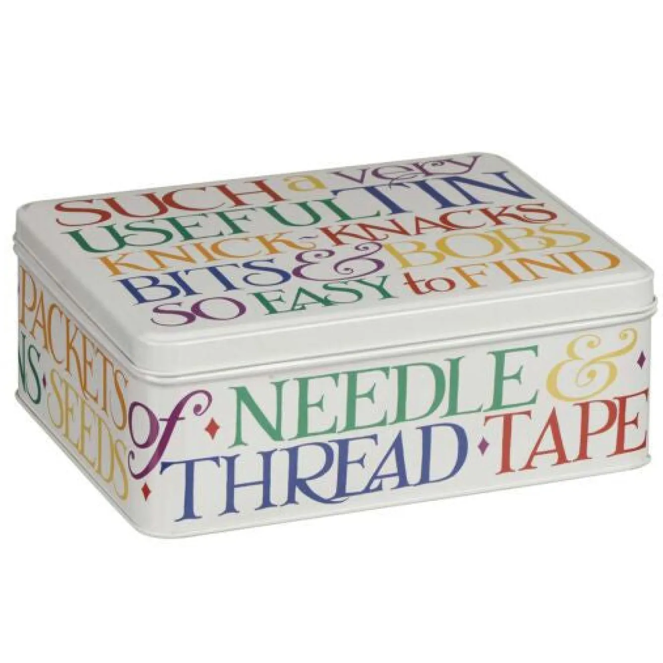 Emma Bridgewater Rainbow Toast Deep Rectangular Tin- Novelty|Storage
