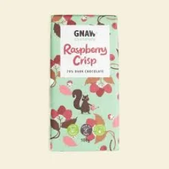 Gnaw Chocolate Raspberry Crisp Chocolate Bar- Holiday Treats|Chocolate