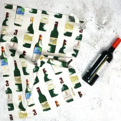 Corinne Alexander Red Bordeaux Tea Towel by- Father's Day|Tea