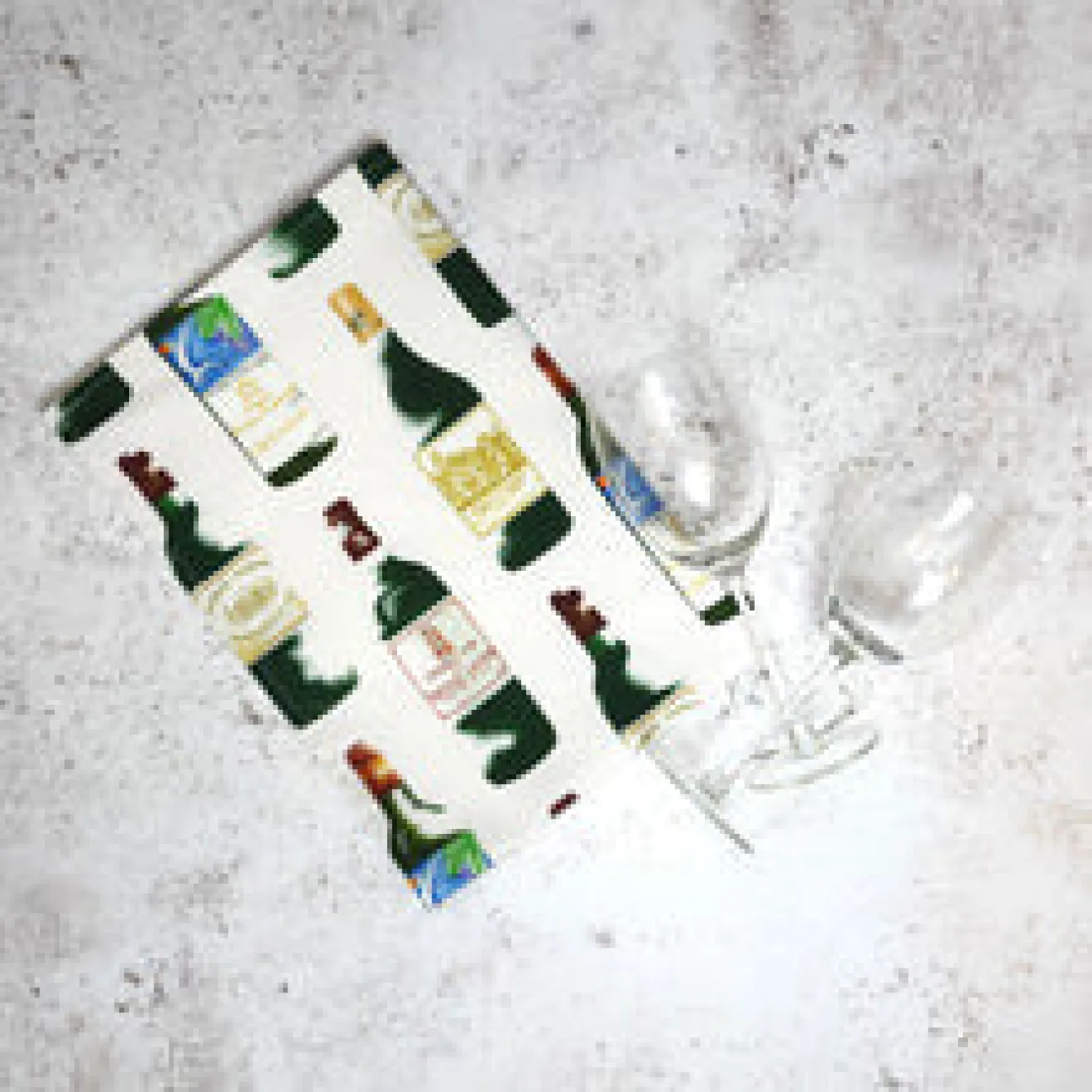 Corinne Alexander Red Bordeaux Tea Towel by- Father's Day|Tea