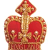 St. Nicolas Red England Crown Decoration- Royal|Christmas Decorations