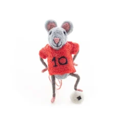 Sew Heart Felt Red Footballer Mouse- Children