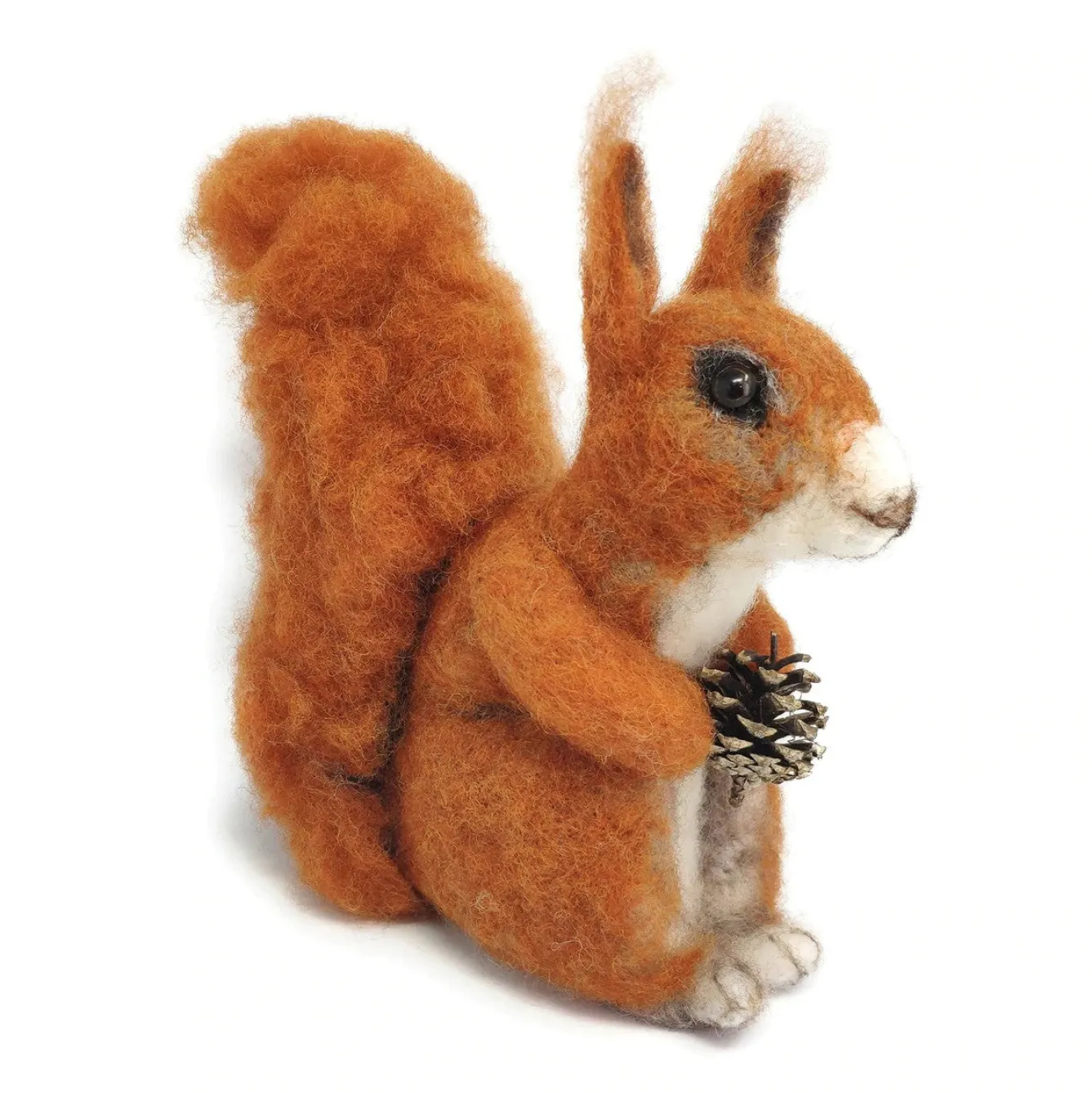 The Crafty Kit Co. Red Squirrel Needle Felting Kit- Crafts