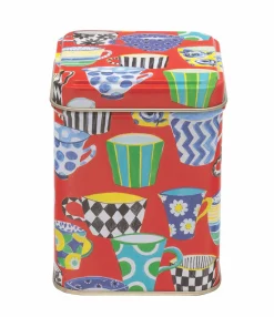 Elite Tins Red Teacup Mini Tea Tin- Tea|Tea Caddies