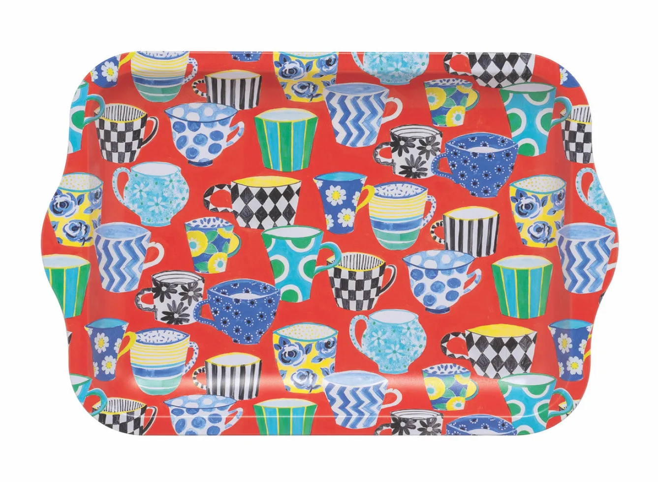 Emma Bridgewater Red Teacup Small Tin Tray- Trays|Trays