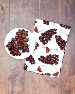 Corinne Alexander Red Wine Tea Towel by- Father's Day|Tea