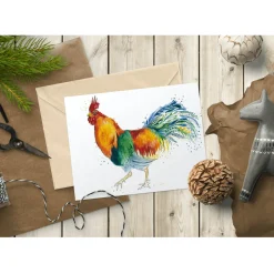 Jen Winnett Reggie the Rooster Eco-Card- Greeting Cards