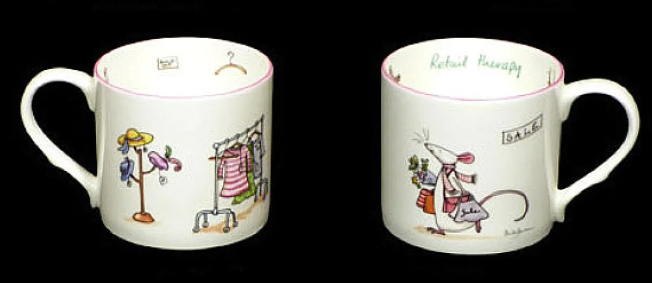 Two Bad Mice Retail Therapy Mug- Tea|Whimsical
