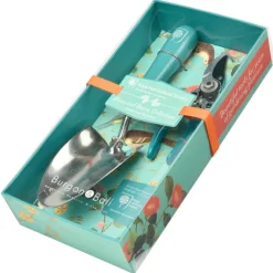 Burgon & Ball RHS Flora and Fauna Trowel and Secateurs Gift Box- Gardening