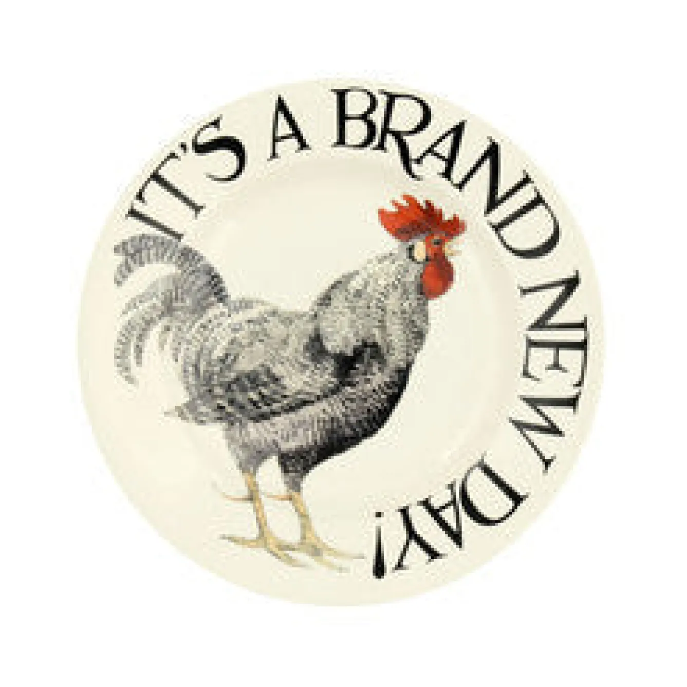 Emma Bridgewater Rise & Shine Brand New Day 8 1/2 inch Plate- Plates