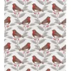 Thornback & Peel Robin & Holly Tea Towel- Tea|Tea Towels