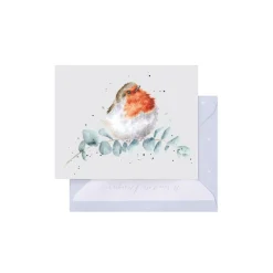 Wrendale Designs 'Robin and Eucalyptus' Gift Enclosure Card- Greeting Cards
