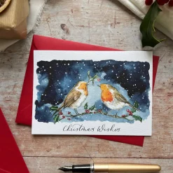 Ellie Hooi Illustration Robin Christmas Card- Christmas Cards|Greeting Cards