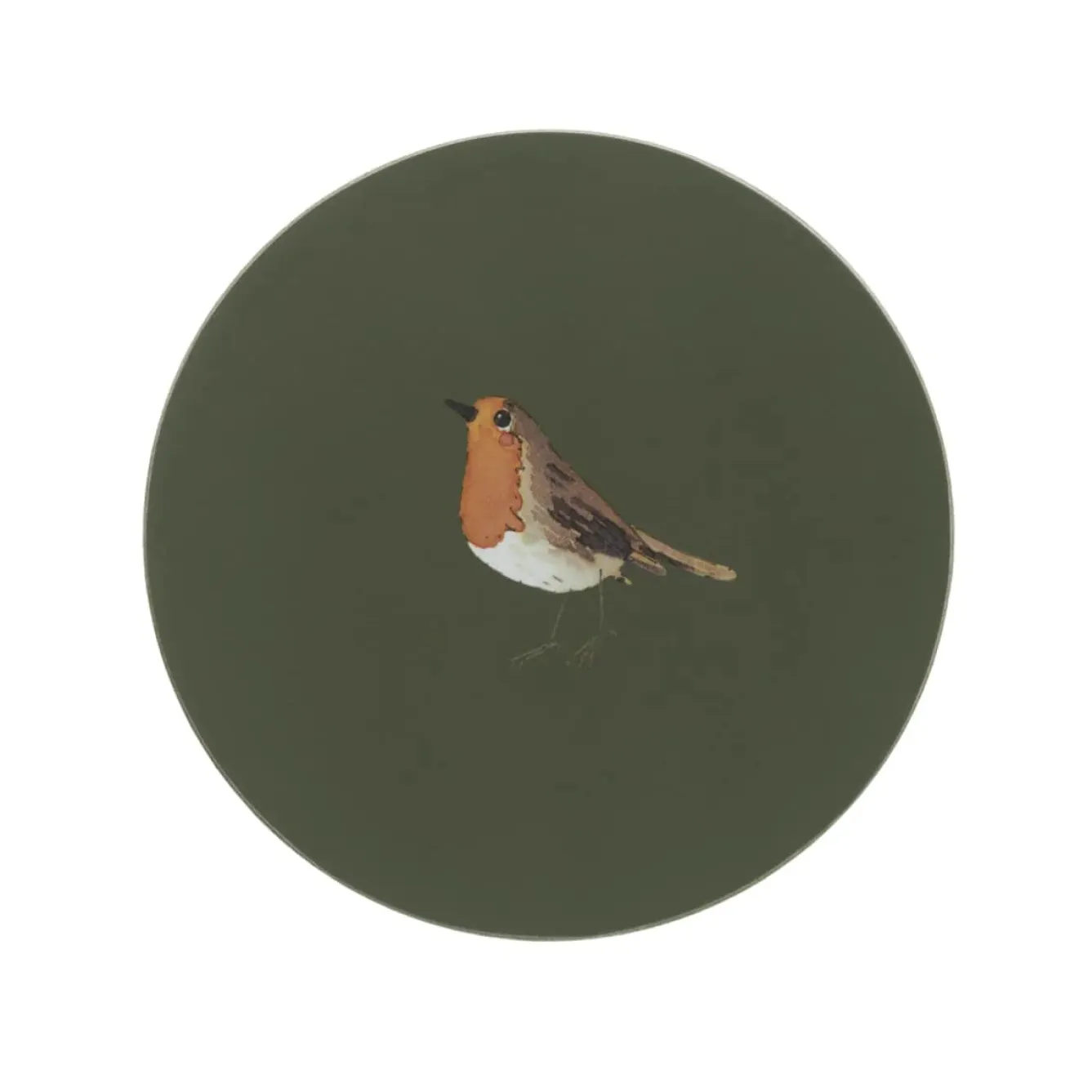 Sophie Allport Robin Round Coasters- Set of 4- Christmas|Coasters