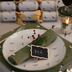 Sophie Allport Robins Stoneware Dinner Plate- Christmas|Tea
