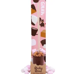 Gnaw Chocolate Rocky Road Hot Choc Shot with Pink & White Marshmallows- Chocolate