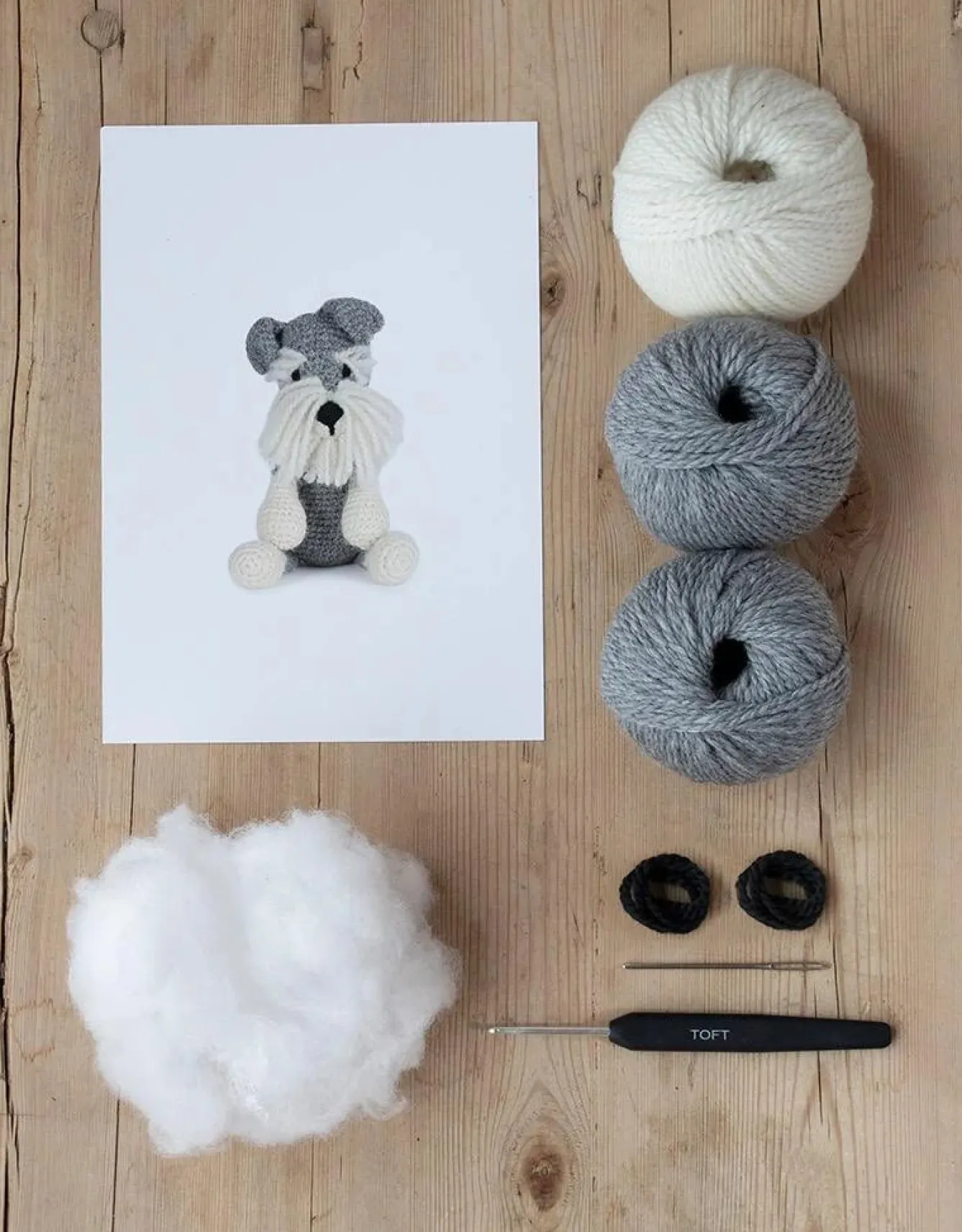 Toft Crafts Romeo the Schnauzer Crochet Kit- Crafts