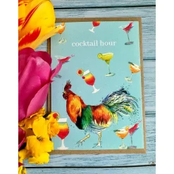 Jen Winnett Rooster Birthday Eco-card- Greeting Cards
