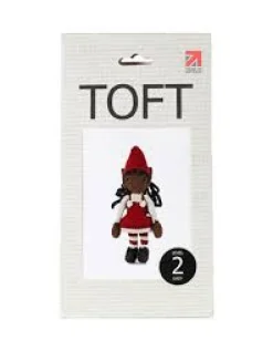 Toft Crafts Ruby Red Elfie Doll Crochet Kit- Crafts
