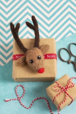 Hawthorn Handmade Rudolph Brooch Felting Kit- Crafts