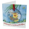 Emma Ball Rudolph Melamine Bauble Card- Christmas Decorations|Christmas Cards