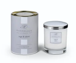 Marmalade of London Sage and Elemi Glass Candle- Home Fragrance